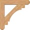 Ekena Millwork Merced Craftsman Smooth Bracket w/ Offset Brace, Western Red Cedar, 7 1/2"W x 38"D x 38"H BKT0806X38X38MRC04SWR - alternate 2
